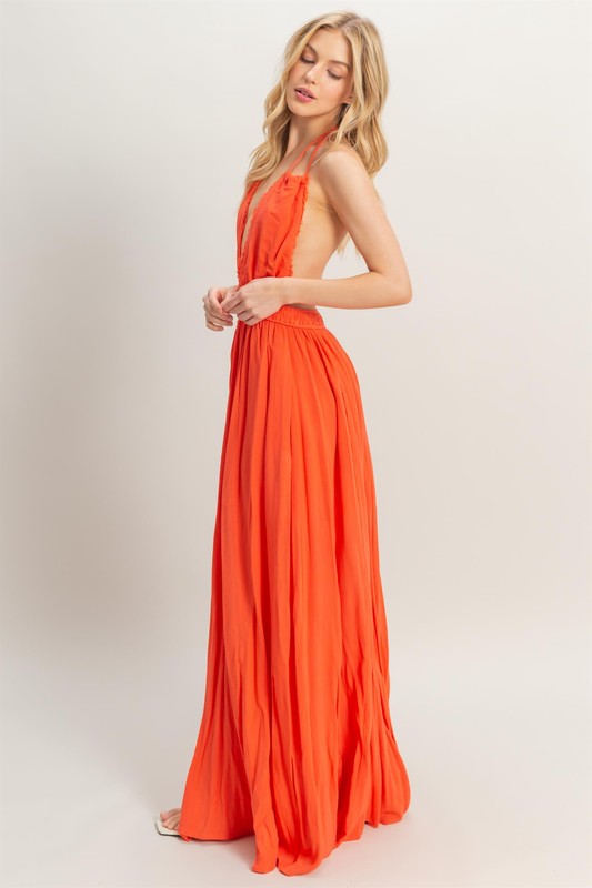 Be Free Boho Orange Maxi Dress – Haute2Wear