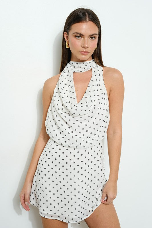 See You In Paris Polka Dot Mini Dress