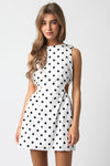 X Marks The Spot Polka Dot Mini Dress