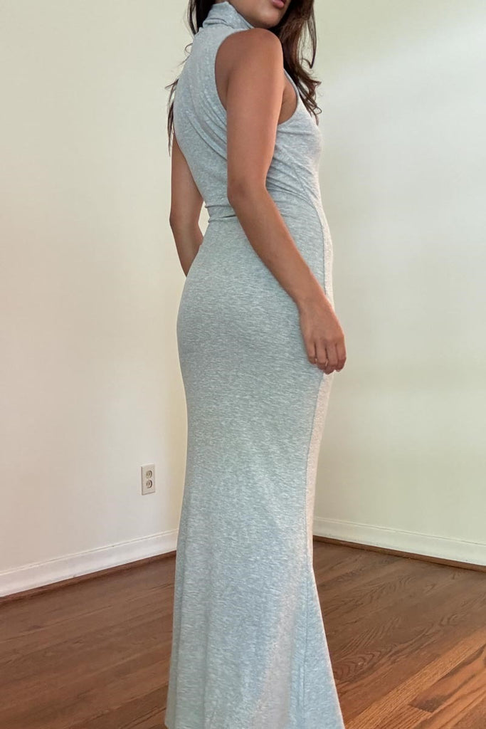 sachin and babi light blue dress ALAÏA Fluid Jersey Heart Dress - Blue Turquoise - Size 38 main image 0