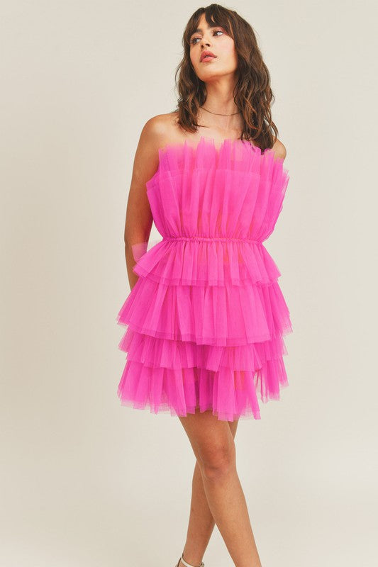 Chanel's pink side-tie mini dress on Days of our Lives