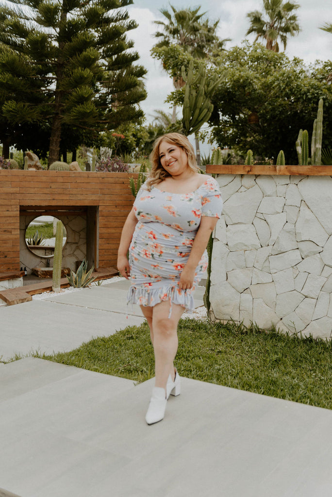 Show Me Love Floral Plus Size Mini Dress 3X Show Me Love Floral Plus Size Mini Dress 3X