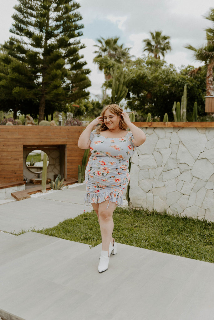Show Me Love Floral Plus Size Mini Dress Haute2Wear Show Me Love Floral Plus Size Mini Dress Haute2Wear