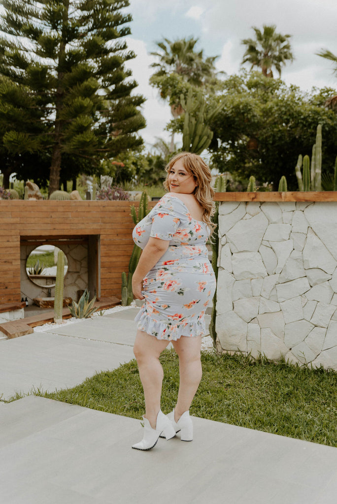 plus mini dress Show Me Love Floral Plus Size Mini Dress 3X