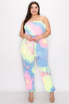 Total Babe Tie Dye Plus Size Jumpsuit